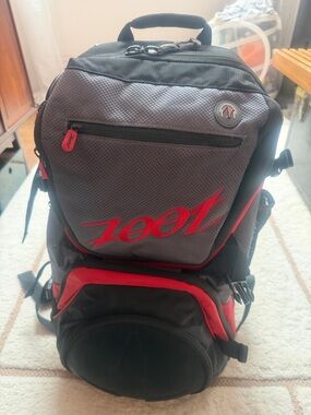 Zoot Gray and Red Active-Use Backpack